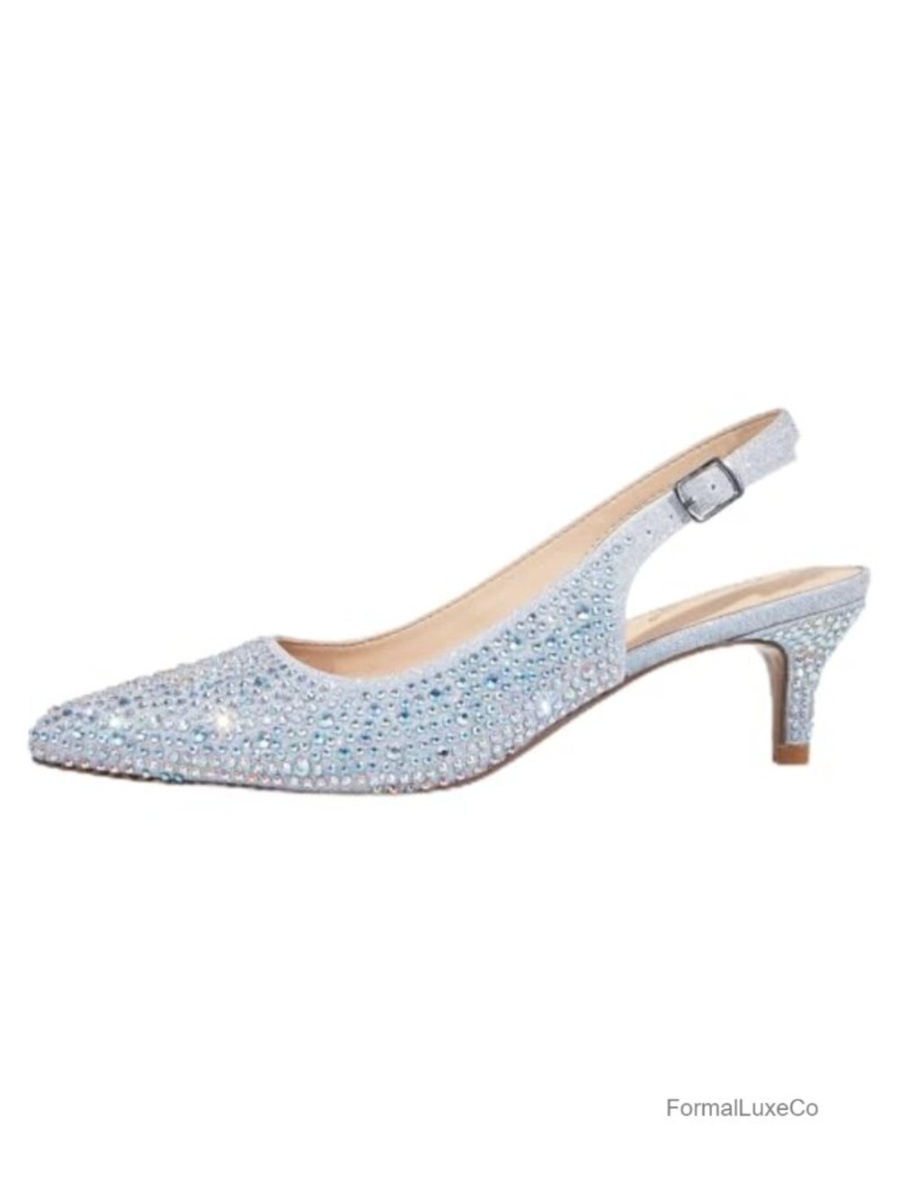 Kitten Heels Slingback Pumps Pointed Toe Vegan Closed Toe Office